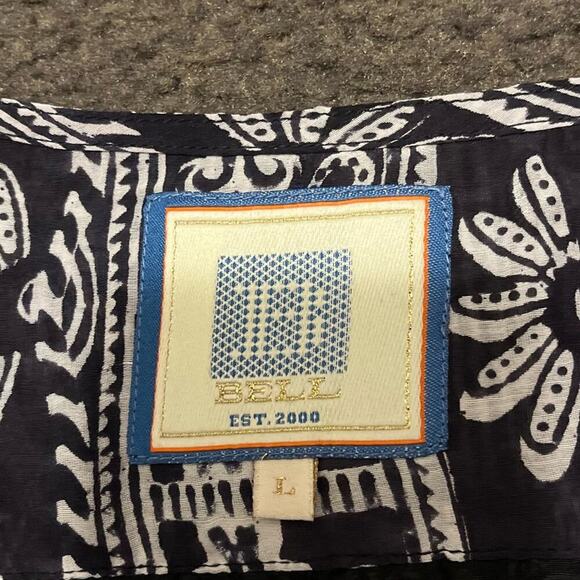 Bell By Alicia Bell Boho V-Neck Silk Blend Midi Dress - Picture 3 of 8